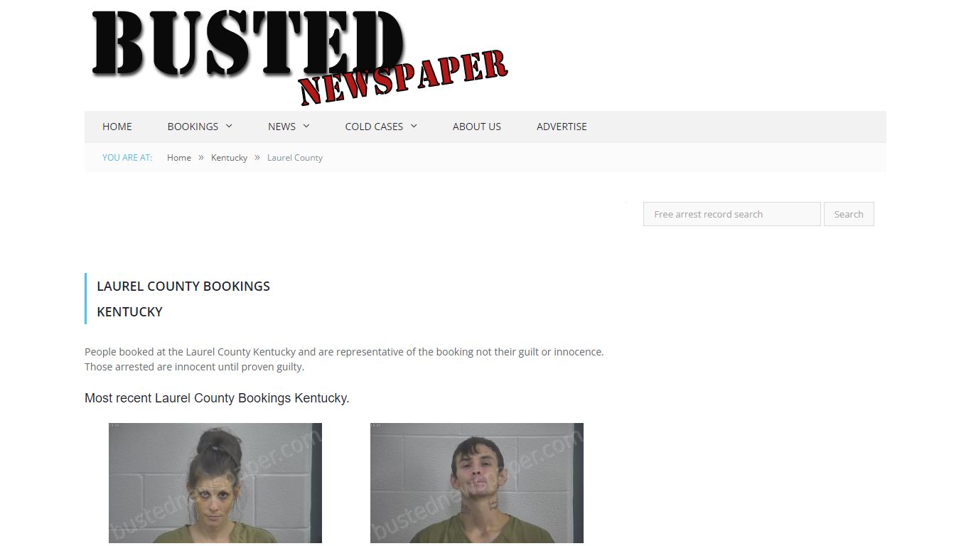 Laurel County, KY Mugshots - BUSTEDNEWSPAPER.COM